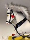 Antique Wood Horse German Pull Toy On Wheels Made In Gdr Excellent Condition 