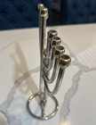 Beautiful Judaica Menorah Two-tone Metal Chanukah Candle Holder