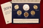 2014 United States Mint Annual Uncirculated Dollar Coin Set  With Silver Eagle
