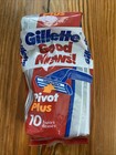 Factory Sealed Nib Gillette Good News  Pivot Plus Disposable Razors 4 X 10   40