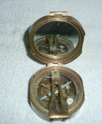 Vintage Brass Natural Sine India Pocket Transit Compass Surveying Tool Nautical