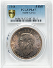          South Africa 1948 George Vi Prooflike 5 Shillings Pcgs Pl67 Stunning          