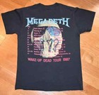 Vintage 1987 Megadeth Us Tour T-shirt Rare Concert Tee S-4xl