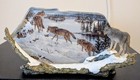 The Bradford Exchange - Noble Wolf Warriors   vintage 3 Piece Set   W  Coa 