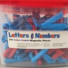 Alpha Magnets Letters   Numbers 214 Color-coded Pieces  Math  Upper   Lowercase