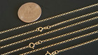 14k Solid Yellow Gold 1 9 Mm Rolo Chain Necklace  16   18   20   22   24    