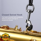 Pogolab Saxophone Neck Strap Leather Padded Adjustable Metal