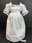 American Girl Felicity Fancy Sash   White Summer Dress gown Pleasant Company Tag