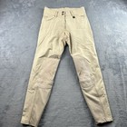 Romfh Equestrian Riding Breeches Womens 24r Tan Sarafina Classic Knee Patch