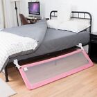 59  Breathable Baby Children Toddler Bed Rail Guard Safety Swing Down Pink