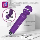 Women Vibrator Rechargeable Personal Wand Vibrates Massager-waterproof   Quiet