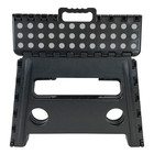 Extra Wide Folding Step Stool Black 12 7 Inch With Non-slip Surface