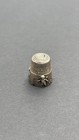 Antique Simons Bro Solid Sterling Silver Art Nouveau Era Flower Cherub Thimble