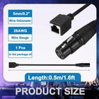 3 Pin Xlr Female To Rj45 Female Adapter Cable  1pcs 1 6ft Xlr Microphone Cable