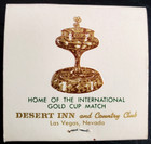 Desert Inn Casino Las Vegas Full Unstruck 30 Strike Matchbook