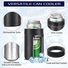 Stepstall Beer Gifts For Men Bottle Can Cooler With Generalstainless Steel Black