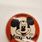 Vintage Mickey Mouse Club Member Large 3 5 Inches Button Pin Walt Disney