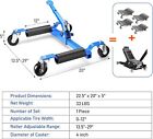 Set Of 4 Heavy Duty Ratcheting Wheel Dolly Tire Jack Lift Car Positioning 6000lb