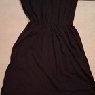 H m Women   s Juniors 2xs Black Solid Maxi Dress Long Short Sleeve