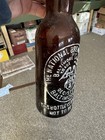 National Brewing Company Baltimore Md Amber Loop Seal Beer Bottle Eagle 1890s