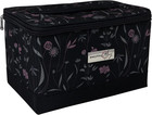 Collapsible Sewing Kit Organizer Box  Pink   Grey Floral - Supplies Storage B   