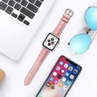 Iwatch Band For 38 40 42 44 Mm Apple Watch Band Strap Genuine Leather Alligator 