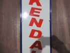 Porcelain Kendall Enamel Metal Sign Plate Size 40  X 10  Inches