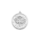 Medium 1  X 7 8  Sterling Silver Round Holy Spirit Medal Necklace  20  Chain