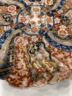 Antique Asian Imari Porcelain  Plate Multicolor Unique Decorated Signed Marked