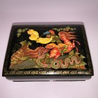 Vintage Signed Russian Hand Painted Lacquer Box Palekh Ilia Murometz On Horse