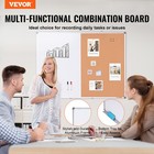 Vevor 48 x 36  Whiteboard   Cork Board Combo With Aluminum Frame For School Home