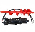 200mm Auger Drill With Gear Reducer For 0 8-1 8ton Mini Excavator Attachments