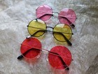 Hippy Hippie Glasses 60s 70s John Lennon Round Ozzy Granny Fancy Dress Costume