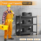 Storage Rack 34 w X 32 h X 18 d 3-tier Shelf Steel Freestanding Garage Shelving