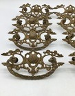 Antique Victorian Cast Brass Bail Pulls C 1890 -set Of 8  7 Complete - 3    Center