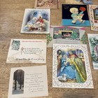 Vintage Lot Of 19 Christmas Holiday Greeting Cards From The 1900   s Antique
