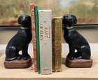 Set 2 Vintage Black Lab Bookends