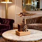 Handmade Wooden Manta Ray Automaton Diy Craft Kit For Adults Unique Desk Decor