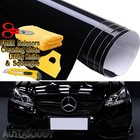 120  X 60  Gloss Black Vinyl Film Wrap Sticker Decal Air Bubble Free 10ft X 5ft