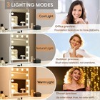 Hollywood Vanity Mirror With Lights 14  X 19   10x Magnifying  12 Led Bulbs     