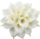 20pcs Calla Lily Bridal Wedding Bouquet Lataex Real Touch Artificial Flower H   