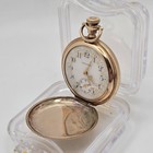 1912 Waltham 0s Fancy Dial Gold Filled Full Hunter Case Pocket Watch