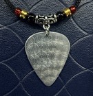 Handmade Motley Crue Aluminum Guitar Pick Necklace 