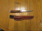 Queen Cutlery    76 Fixed Blade Knife And Sheath 1950s Vintage