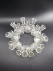 Vintage Clear Glass Plant Propagation Station Ring 18 Bud Vase