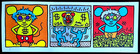 Keith Haring Lithograph From A Painting - Coa Signed In Pen - Hand Numbered