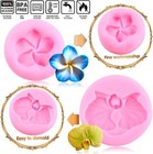 Tropical Flowers Silicone Mold Plumeria Flower Fondant Molds Orchid Flower Mold