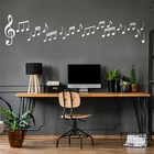 Set Of 20 Vinyl Wall Art Decals - Music Notes -  6  To 8   -  Musical Decor