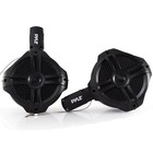 Pyle Dual Marine Wakeboard Water Resistant Speakers  Multi-color Led Lights
