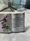 Vintage Floral Book Lefton Planter    the Lords Prayer       410 Gold Trim 5   x 4   